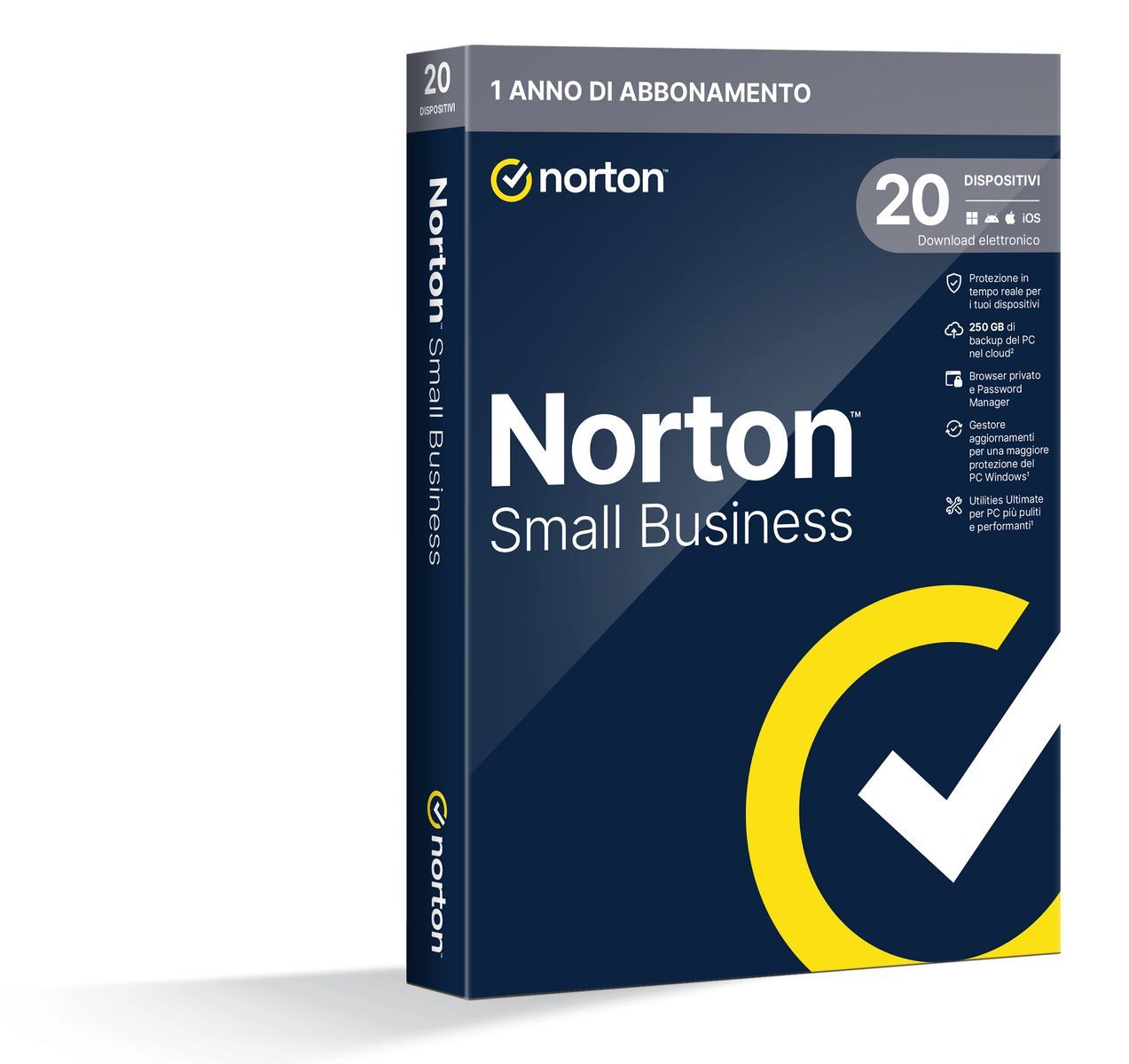 Norton Small Business Protezione antivirus per piccole imprese e small office 20 dispositivi Licenza di 1 anno [21454845]