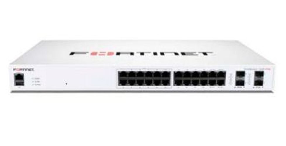 Fortinet FS-124F-FPOE switch di rete Supporto Power over Ethernet (PoE) 1U Bianco [FS-124F-FPOE]