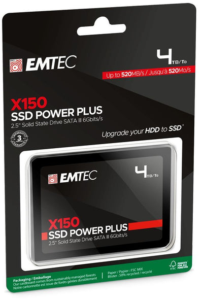Emtec X150 2.5" 4 TB Serial ATA III 3D NAND [ECSSD4TX150]