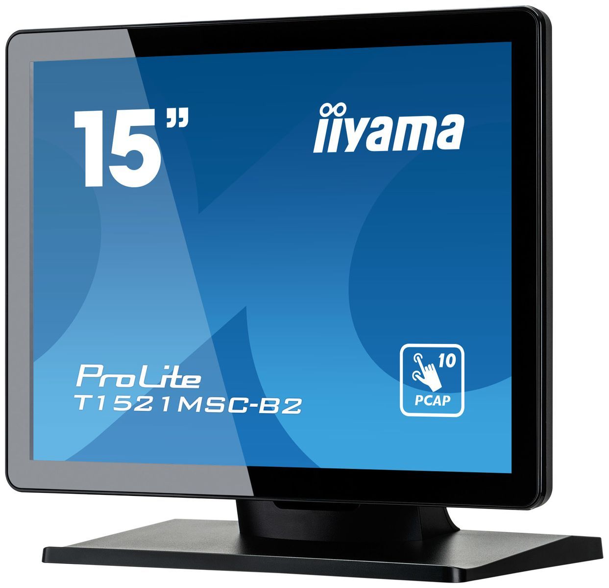iiyama ProLite T1521MSC-B2 Monitor PC 38,1 cm (15") 1024 x 768 Pixel XGA LED Touch screen Da tavolo Nero [T1521MSC-B2]