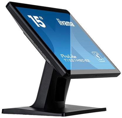 iiyama ProLite T1521MSC-B2 Monitor PC 38,1 cm (15") 1024 x 768 Pixel XGA LED Touch screen Da tavolo Nero [T1521MSC-B2]
