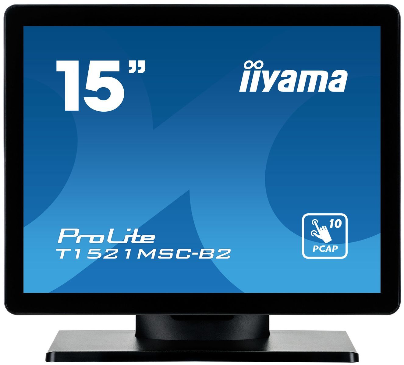 iiyama ProLite T1521MSC-B2 Monitor PC 38,1 cm (15") 1024 x 768 Pixel XGA LED Touch screen Da tavolo Nero [T1521MSC-B2]