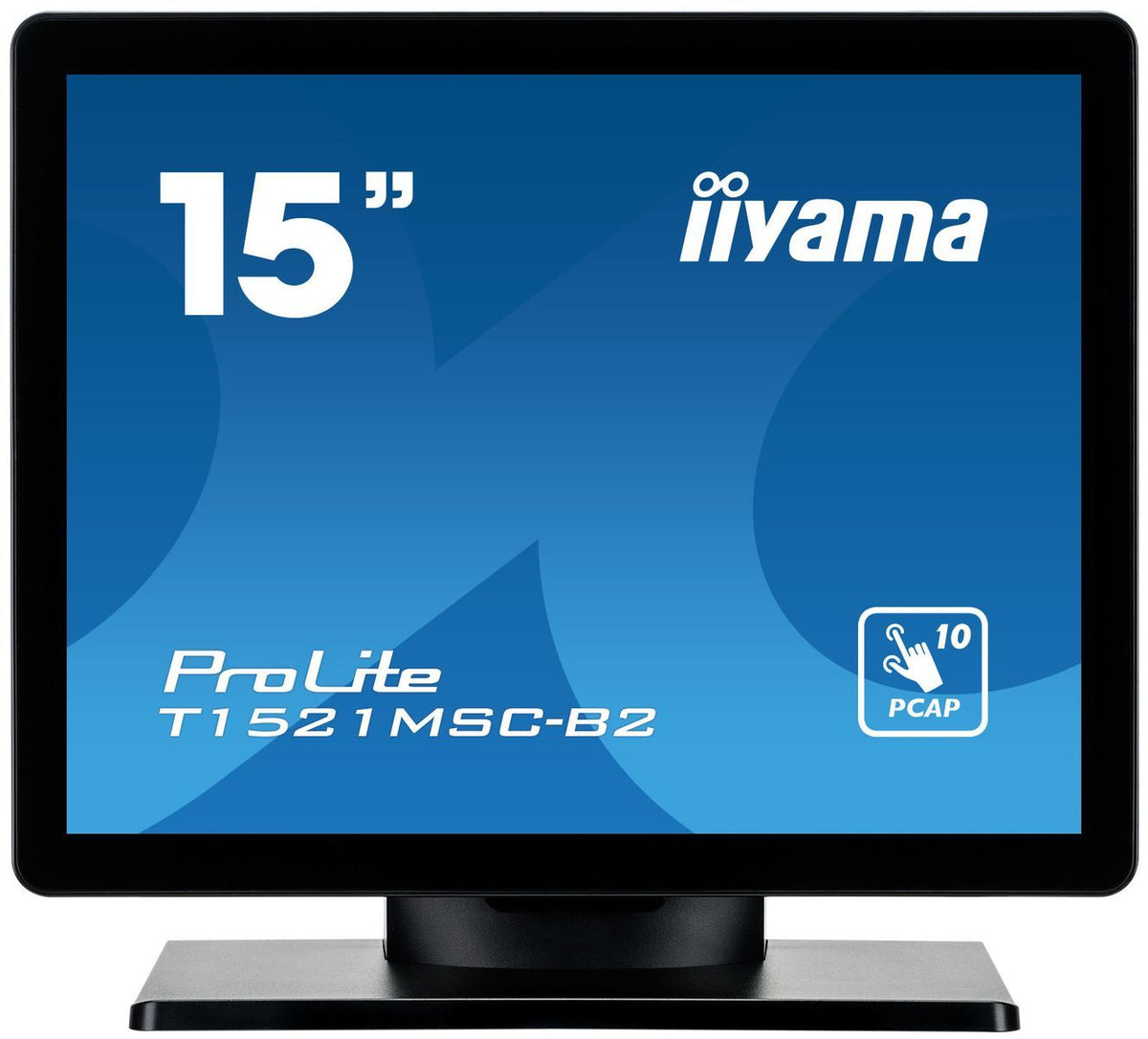 iiyama ProLite T1521MSC-B2 Monitor PC 38,1 cm (15") 1024 x 768 Pixel XGA LED Touch screen Da tavolo Nero [T1521MSC-B2]