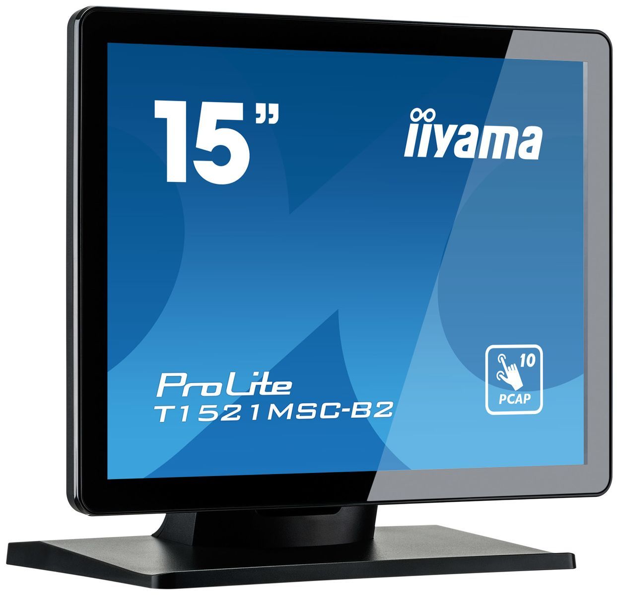 iiyama ProLite T1521MSC-B2 Monitor PC 38,1 cm (15") 1024 x 768 Pixel XGA LED Touch screen Da tavolo Nero [T1521MSC-B2]