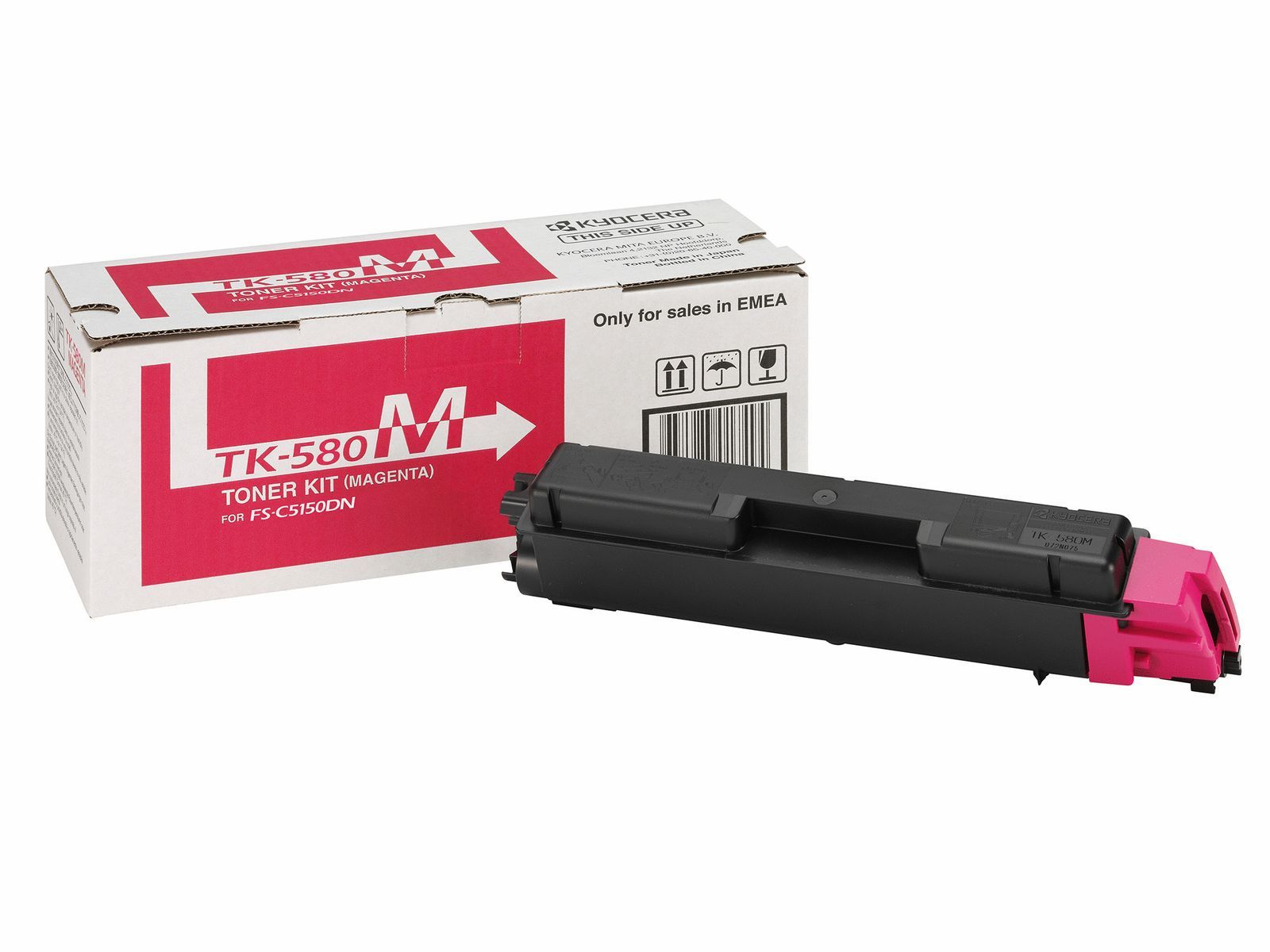 KYOCERA TK-580M cartuccia toner 1 pz Originale Magenta [1T02KTBNL0]