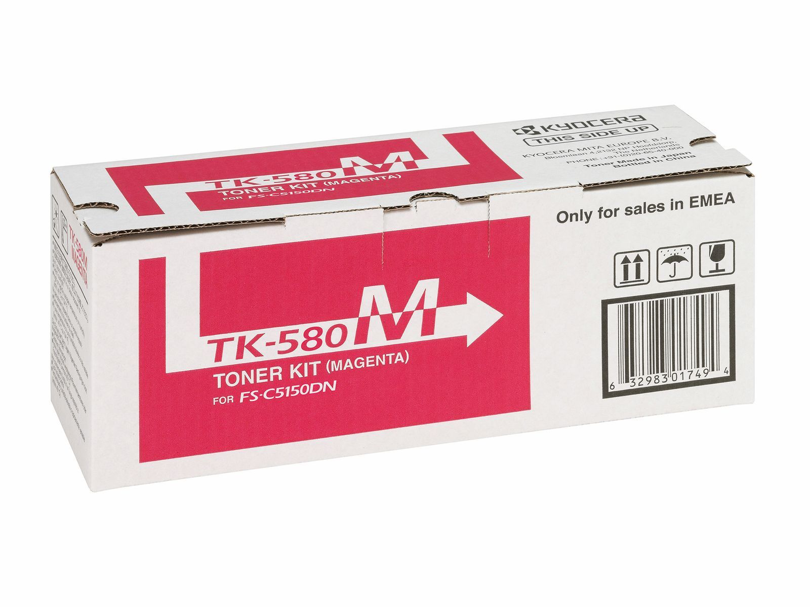 KYOCERA TK-580M cartuccia toner 1 pz Originale Magenta [1T02KTBNL0]