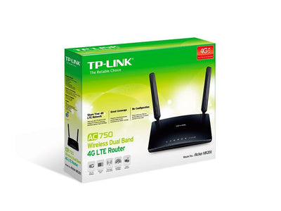 TP-Link Archer MR200 router wireless Fast Ethernet Dual-band (2.4 GHz/5 GHz) 4G Nero [ARCHERMR200]