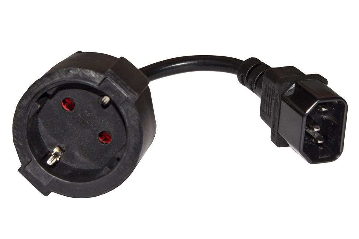 CAVO ADATTATORE ALIMENTAZIONE VDE C14 M /SCHUKO F [NK-ADSCK14]