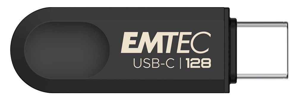 Emtec C280 unità flash USB 128 GB USB tipo-C 3.2 Gen 1 (3.1 Gen 1) Nero [ECMMD128GC283]