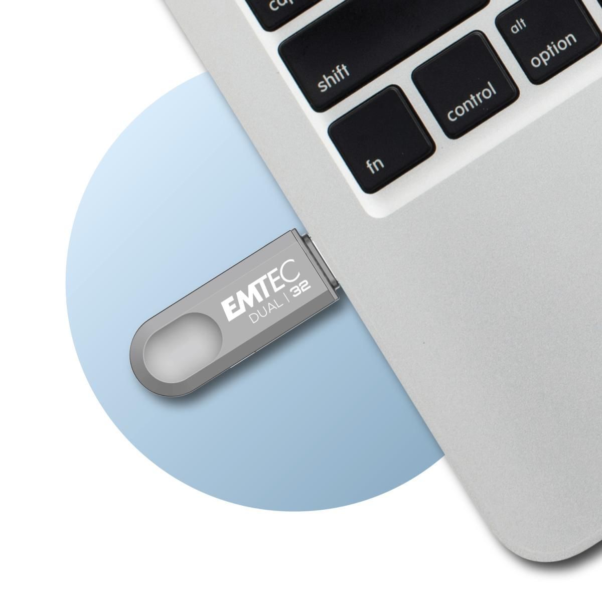 Emtec D280 Dual unità flash USB 32 GB USB Type-A / USB Type-C 3.2 Gen 1 (3.1 Gen 1) Argento [ECMMD32GD283]