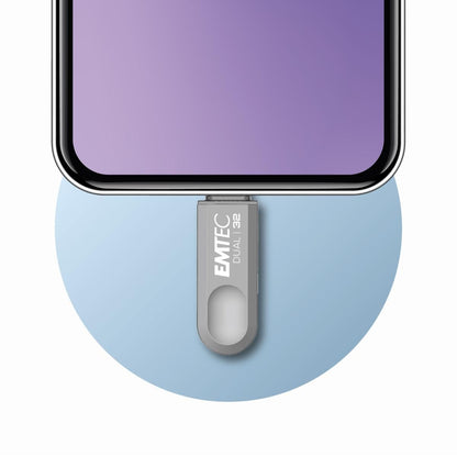 Emtec D280 Dual unità flash USB 32 GB USB Type-A / USB Type-C 3.2 Gen 1 (3.1 Gen 1) Argento [ECMMD32GD283]