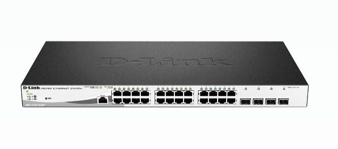D-Link DGS-1210-28MP/E switch di rete Gestito L2 Gigabit Ethernet (10/100/1000) Supporto Power over Ethernet (PoE) 1U Nero, Grigio [DGS-1210-28MP]