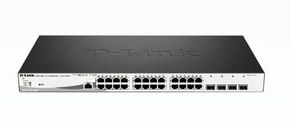 D-Link DGS-1210-28MP/E switch di rete Gestito L2 Gigabit Ethernet (10/100/1000) Supporto Power over Ethernet (PoE) 1U Nero, Grigio [DGS-1210-28MP]