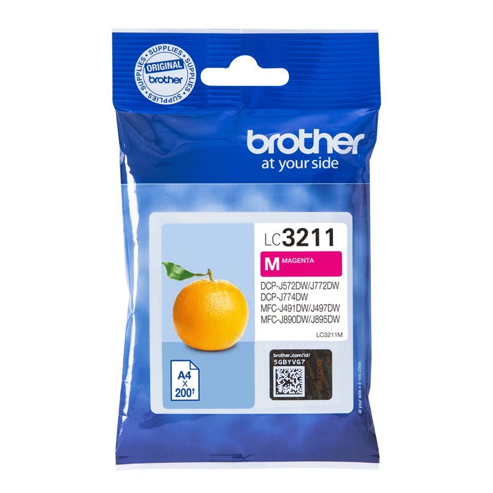 Brother LC3211M cartuccia d'inchiostro 1 pz Originale Resa standard Magenta [LC3211M]