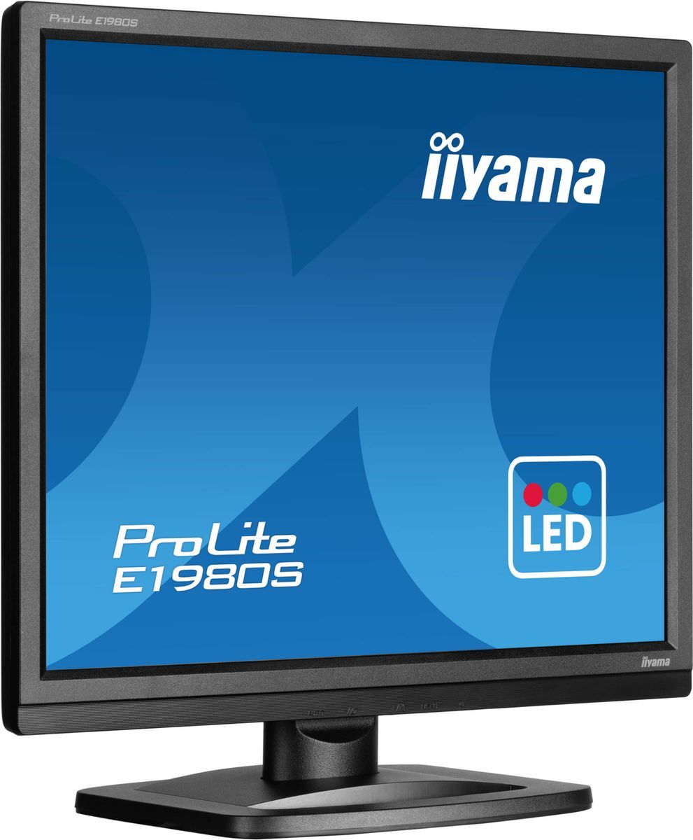 iiyama ProLite E1980S-B1 Monitor PC 48,3 cm (19") 1280 x 1024 Pixel VGA LED Nero [E1980S-B1]