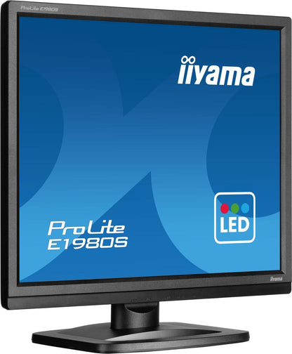 iiyama ProLite E1980S-B1 Monitor PC 48,3 cm (19") 1280 x 1024 Pixel VGA LED Nero [E1980S-B1]