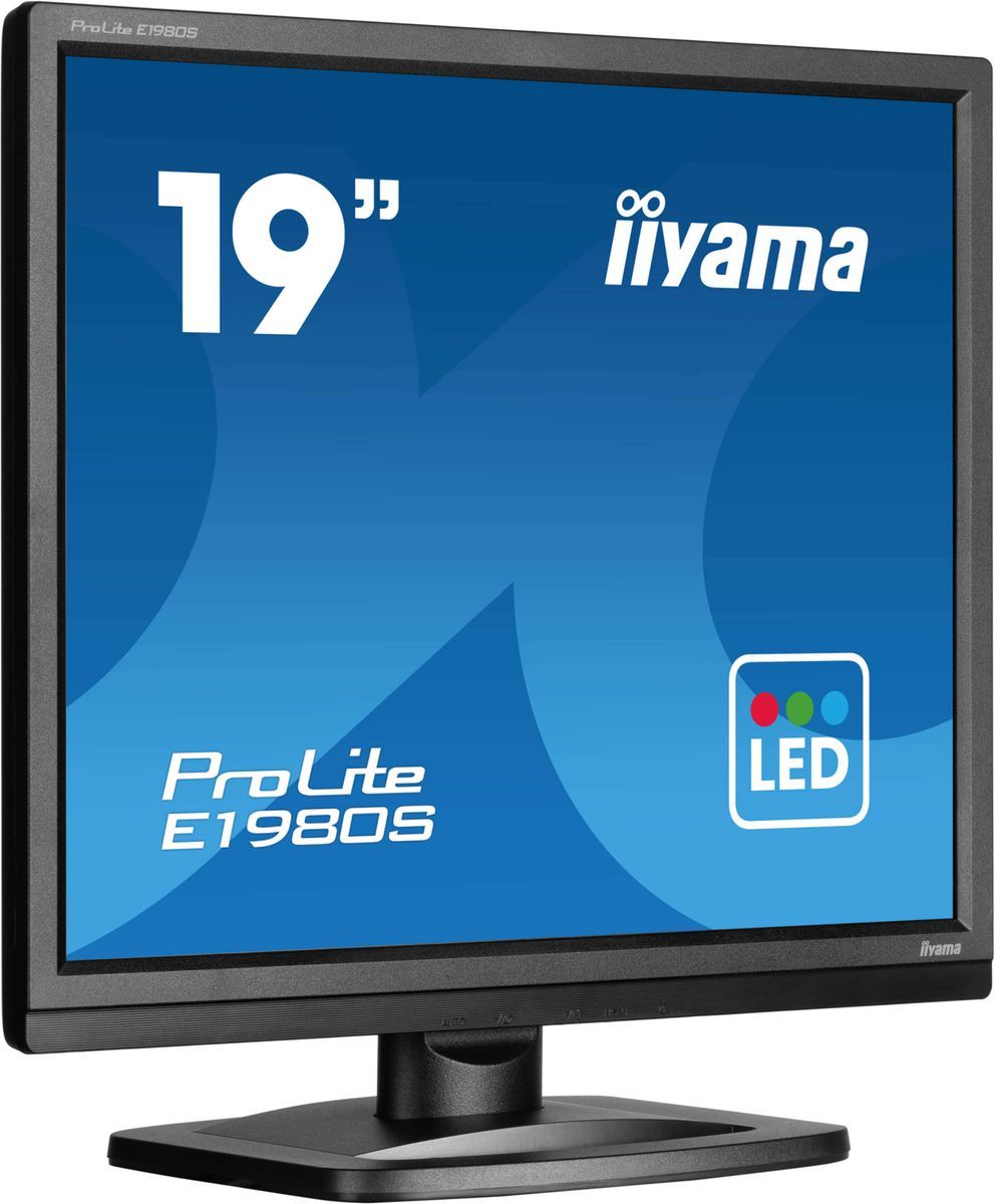 iiyama ProLite E1980S-B1 Monitor PC 48,3 cm (19") 1280 x 1024 Pixel VGA LED Nero [E1980S-B1]