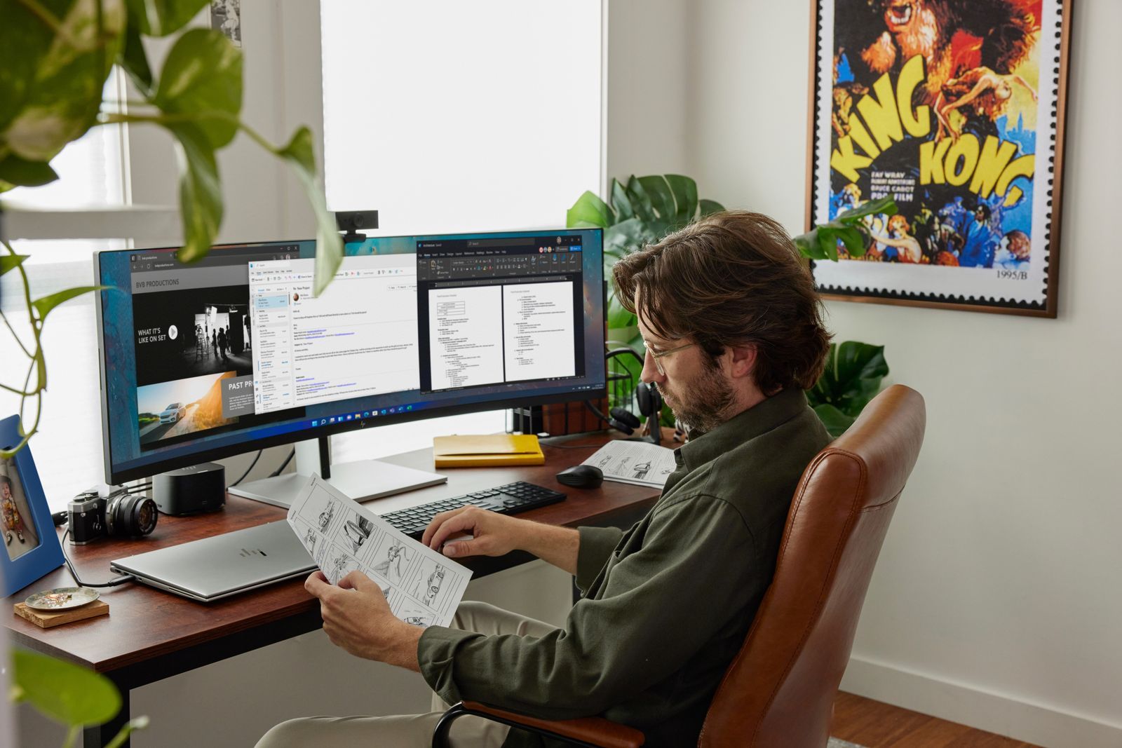 HP Monitor curvo E45c G5 DQHD [6N4C1AA#ABB]