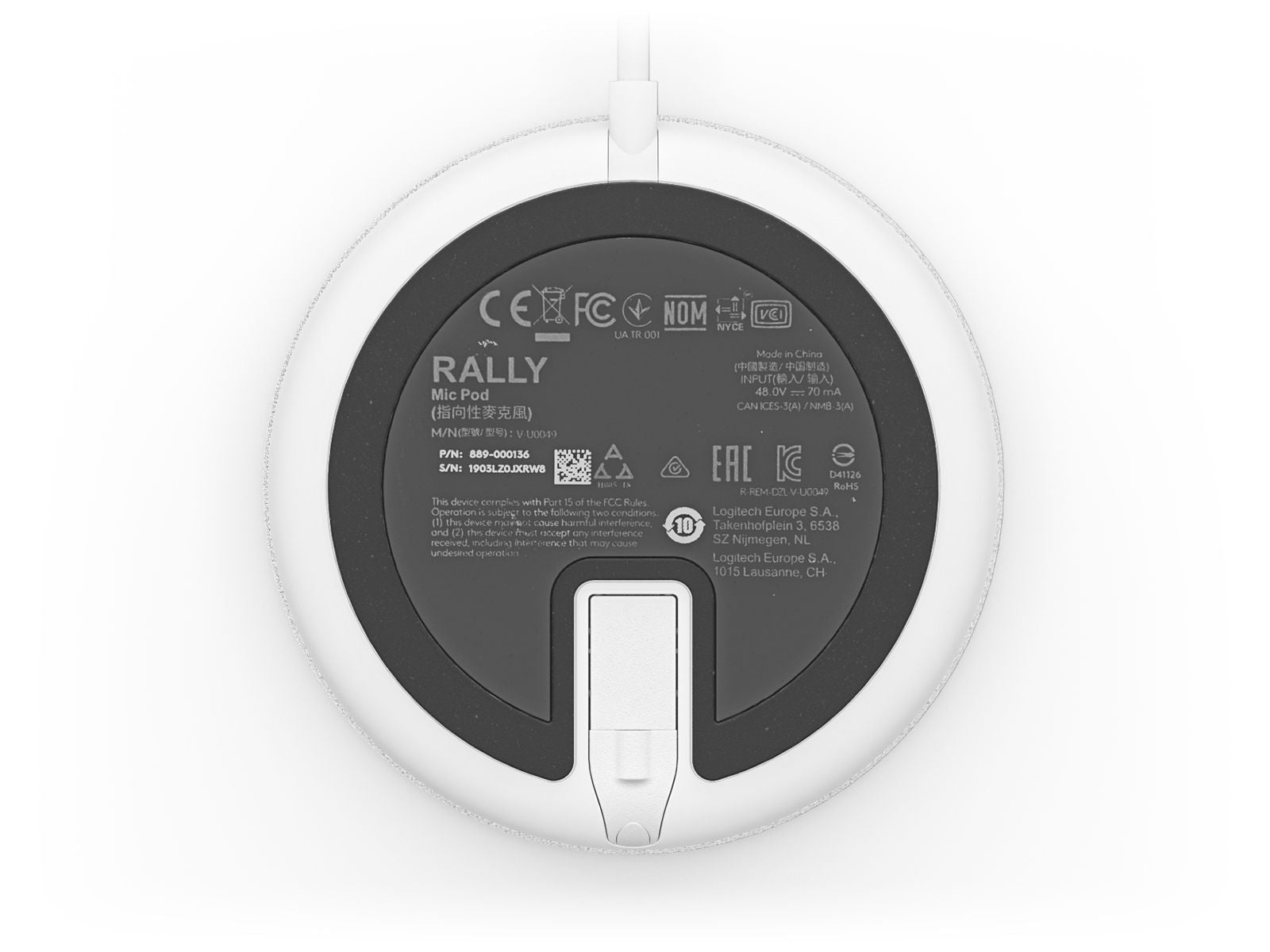 Logitech Rally Mic Pod sistema di conferenza [952-000038]