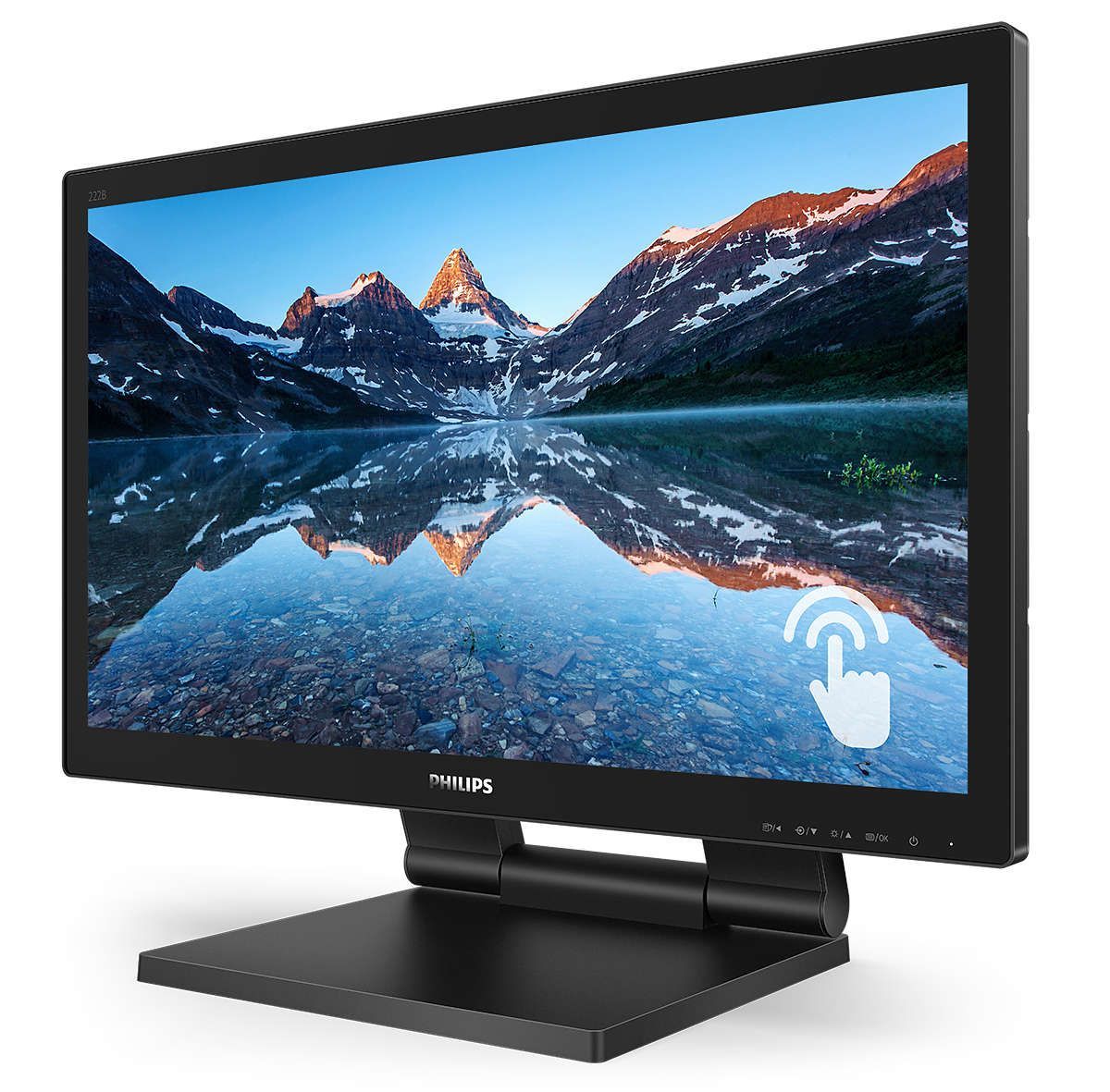 Philips B Line 222B9TA/00 LED display 54,6 cm (21.5") 1920 x 1080 Pixel Full HD LCD Touch screen Da tavolo Nero [222B9TA/00]
