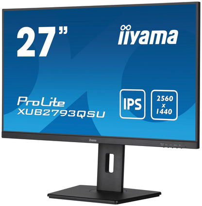 iiyama XUB2793QSU-B7 Monitor PC 68,6 cm (27") 2560 x 1140 Pixel Wide Quad HD LED Nero [XUB2793QSU-B7]