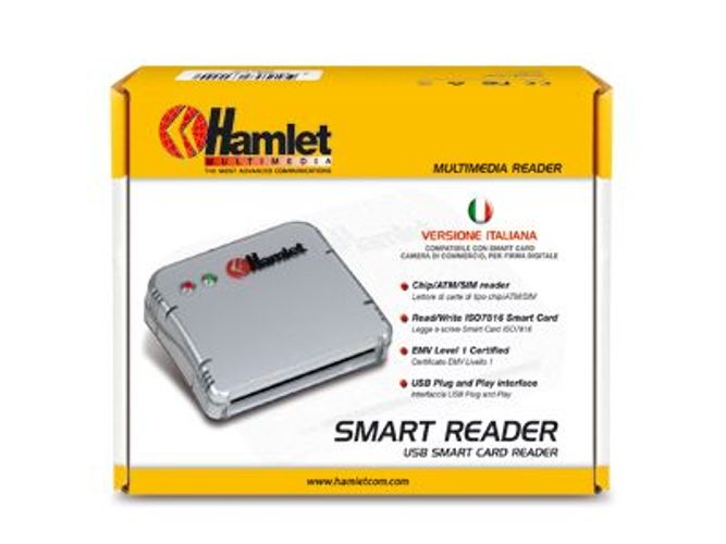 Hamlet Lettore di smart card e sim card da collegare al PC [HUSCR2]