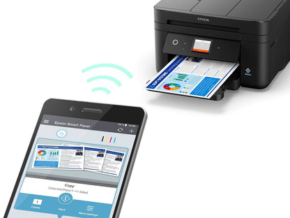 Epson WorkForce WF-2960DWF stampante multifunzione A4 getto d'inchiostro (stampa, scansione, copia), Display LCD 6.1 cm, ADF, WiFi Direct, AirPrint, 3 mesi di inchiostro incluso con ReadyPrint [C11CK60403]