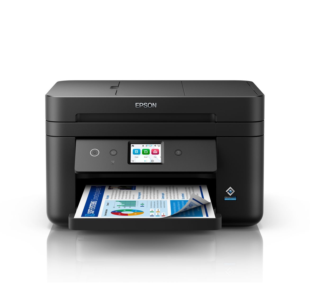 Epson WorkForce WF-2960DWF stampante multifunzione A4 getto d'inchiostro (stampa, scansione, copia), Display LCD 6.1 cm, ADF, WiFi Direct, AirPrint, 3 mesi di inchiostro incluso con ReadyPrint [C11CK60403]