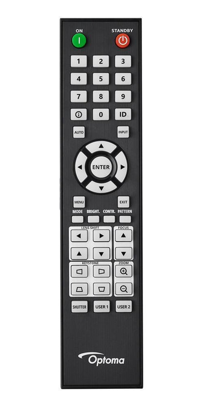 Optoma ZU920TST videoproiettore Proiettore a raggio ultra corto 9800 ANSI lumen DLP WUXGA (1920x1200) Compatibilità 3D Nero [ZU920TST]