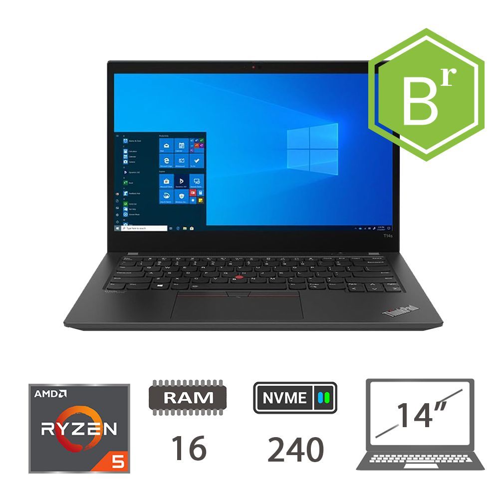 LENOVO T14S AMD RYZEN 5 4650U/16/NVME240/W10P/2Y B [008374PCR-EU]