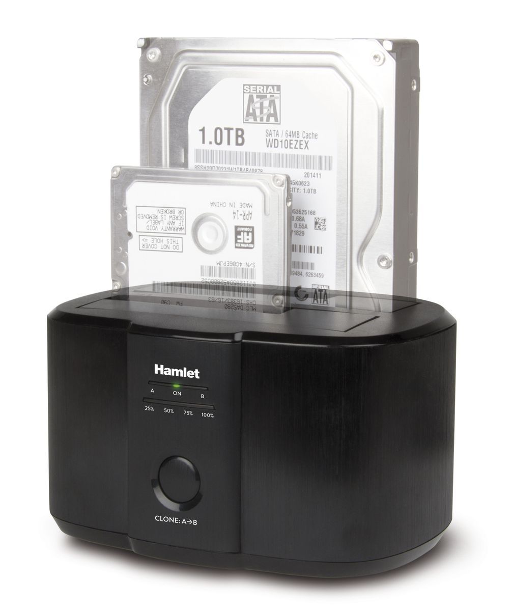 Hamlet USB 3.0 Docking Station per hard disk sata da 2,5'' o 3,5'' usb 3.0 [HXDD2535CLN]