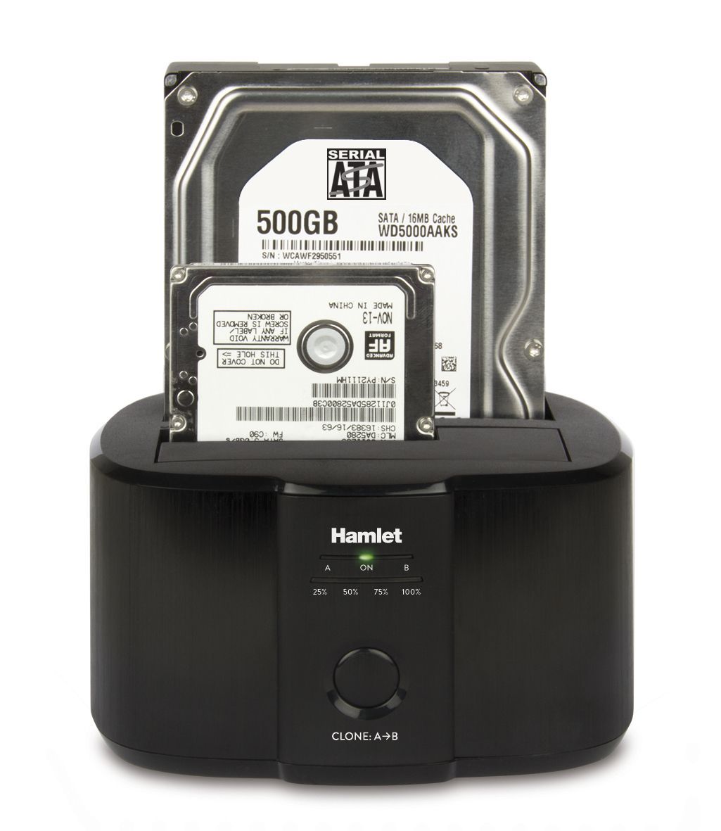 Hamlet USB 3.0 Docking Station per hard disk sata da 2,5'' o 3,5'' usb 3.0 [HXDD2535CLN]