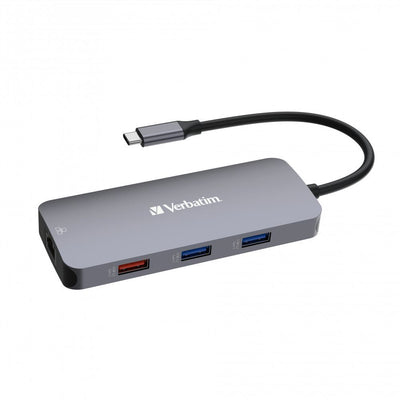 Verbatim CMH-09 USB tipo-C 10000 Mbit/s Argento [32152]