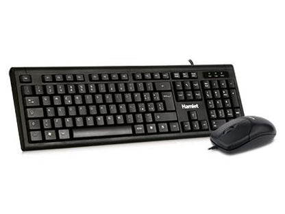 Hamlet KU200 tastiera Mouse incluso Casa USB Italiano Nero [XKKMICEU200]