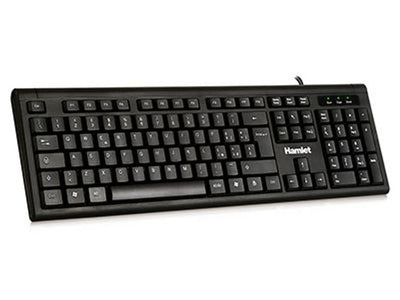 Hamlet KU200 tastiera Mouse incluso Casa USB Italiano Nero [XKKMICEU200]
