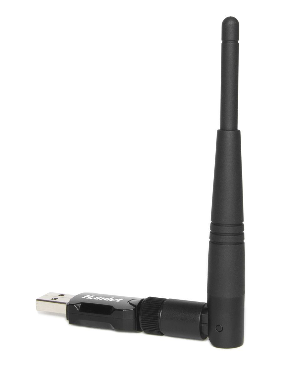 Hamlet Adattatore USB Wi-Fi 600Mbps Dual Band 5GHz + 2.4GHz standard 802.ac con antenna rimovibile [HNW600ACU]
