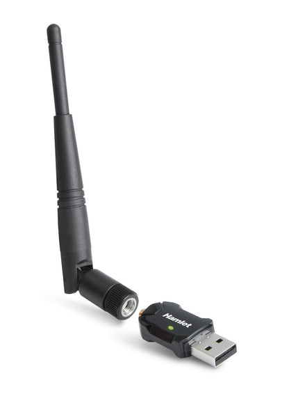 Hamlet Adattatore USB Wi-Fi 600Mbps Dual Band 5GHz + 2.4GHz standard 802.ac con antenna rimovibile [HNW600ACU]
