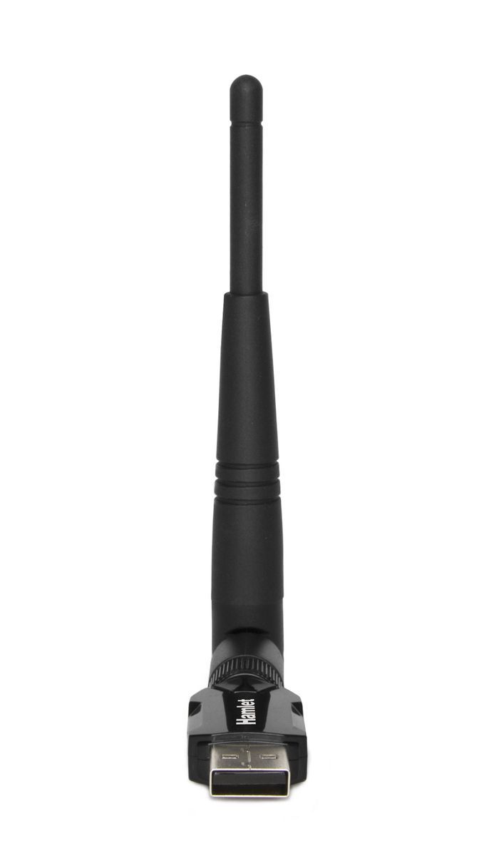 Hamlet Adattatore USB Wi-Fi 600Mbps Dual Band 5GHz + 2.4GHz standard 802.ac con antenna rimovibile [HNW600ACU]