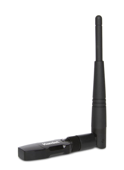 Hamlet Adattatore USB Wi-Fi 600Mbps Dual Band 5GHz + 2.4GHz standard 802.ac con antenna rimovibile [HNW600ACU]