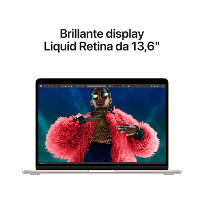 13 MACBOOK AIR APPLE M2 CHIP 8-CORE CPU GALASSIA [MC7W4T/A]