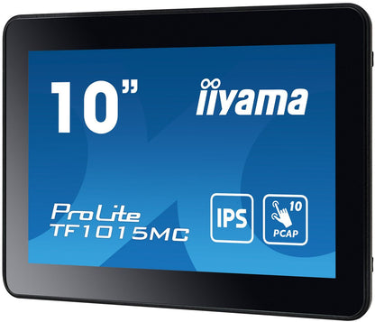 iiyama TF1015MC-B3 visualizzatore di messaggi Pannello piatto interattivo 25,6 cm (10.1") LED 500 cd/m HD Nero Touch screen [TF1015MC-B3]