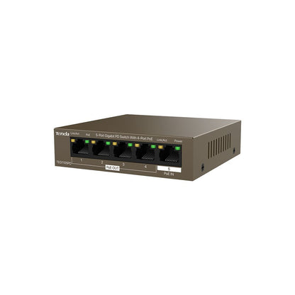 Tenda TEG1105PD switch di rete Gigabit Ethernet (10/100/1000) Supporto Power over Ethernet (PoE) Marrone [TEG1105PD]