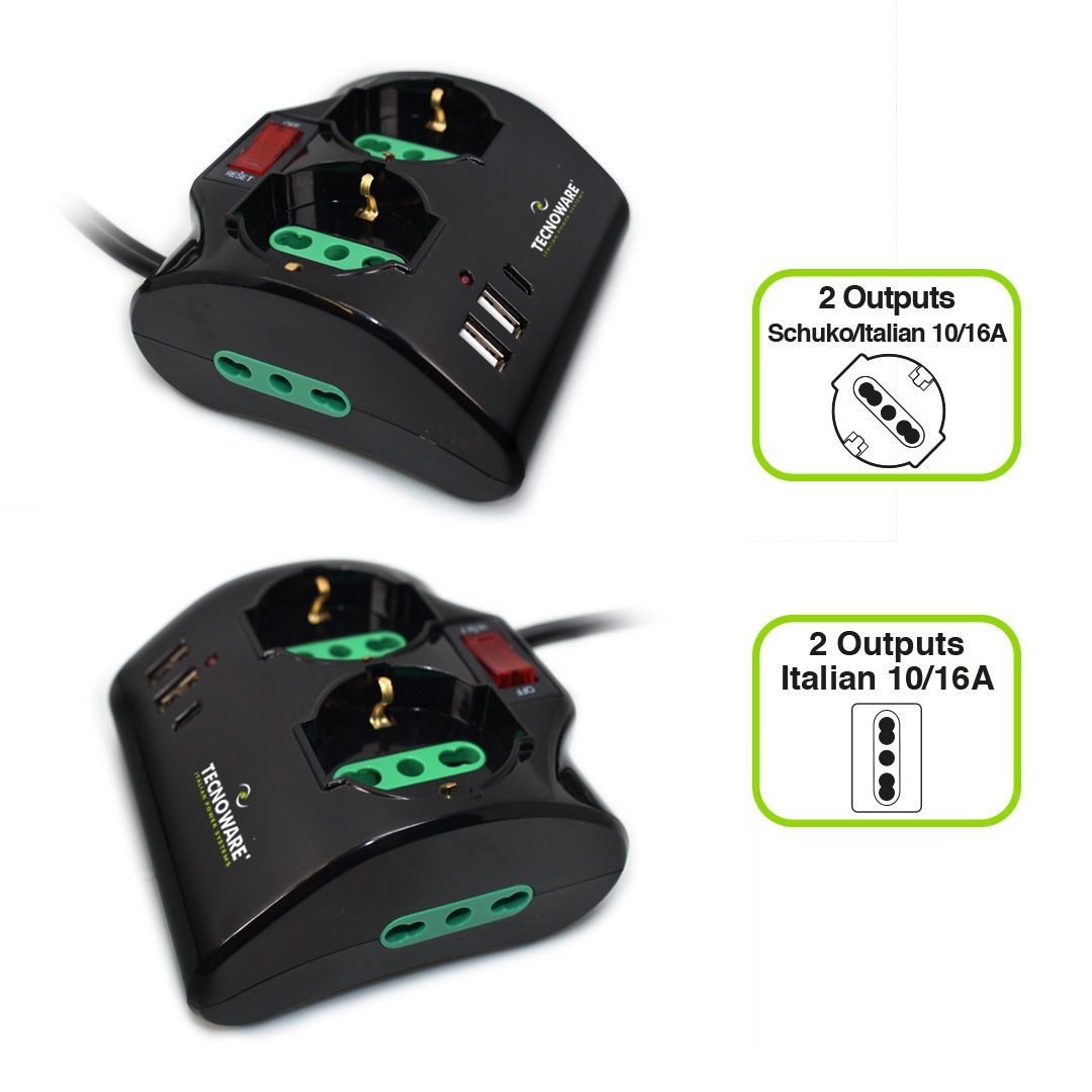 MULTIPRESA DA TAVOLO POWER CLEANER INPUT 10A ITA [FMP4IIGUSB]