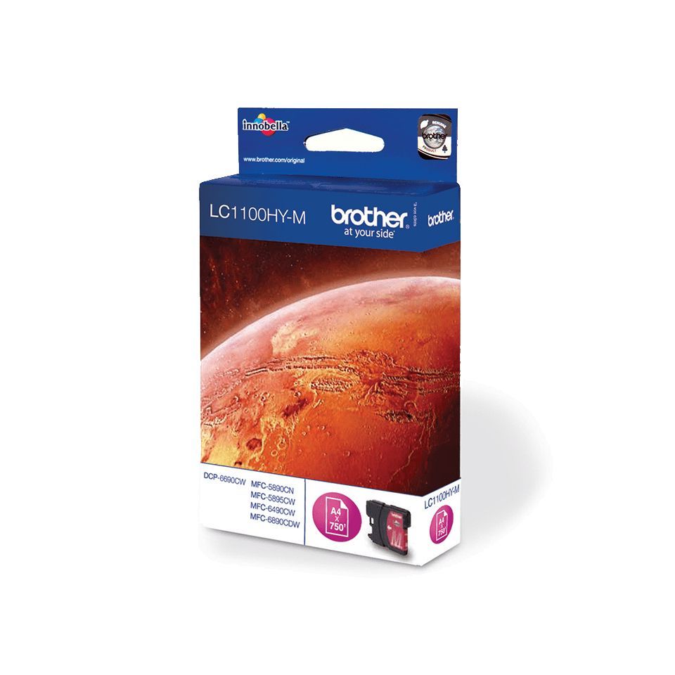 Brother LC1100HYM cartuccia d'inchiostro 1 pz Originale Resa elevata (XL) Magenta [LC1100HYM]