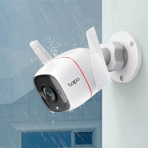 TP-Link Tapo TC65 telecamera di sorveglianza Bullet (shape) Telecamera di sicurezza IP Esterno 2304 x 1296 Pixel Soffitto/muro [TC65]