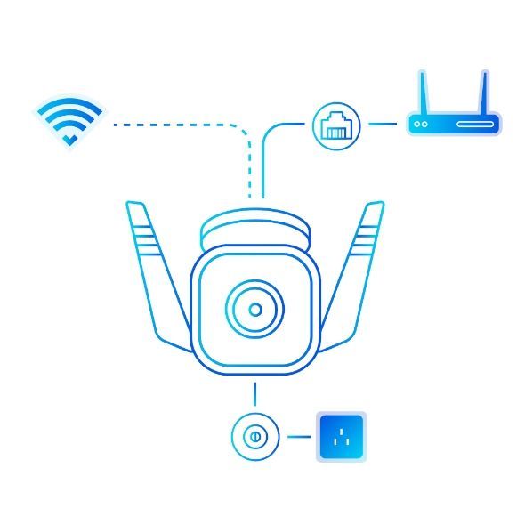 TP-Link Tapo TC65 telecamera di sorveglianza Bullet (shape) Telecamera di sicurezza IP Esterno 2304 x 1296 Pixel Soffitto/muro [TC65]