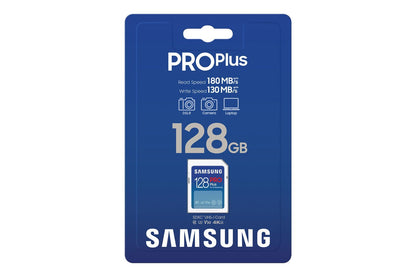 Samsung PRO Plus SD Card - Scheda di memoria 128GB (2023) [MB-SD128S/EU]