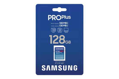 Samsung PRO Plus SD Card - Scheda di memoria 128GB (2023) [5B-SD128S/EU]