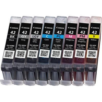 Canon 8 Cartucce d'inchiostro Multipack CLI-42 BK/GY/LGY/C/M/Y/PC/PM [6384B010]