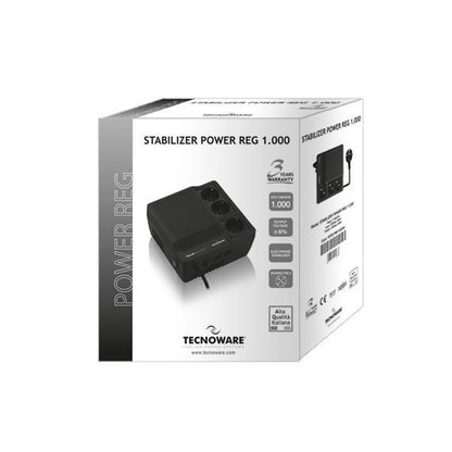 Tecnoware Power Reg 1000VA 3presa(e) AC 230V Nero regolatore di tensione [FSTELPRE1000M]